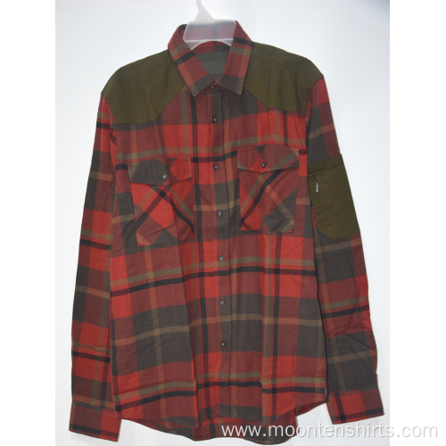 Men's Custom Pockets 100% Cotton Flannel Shirt